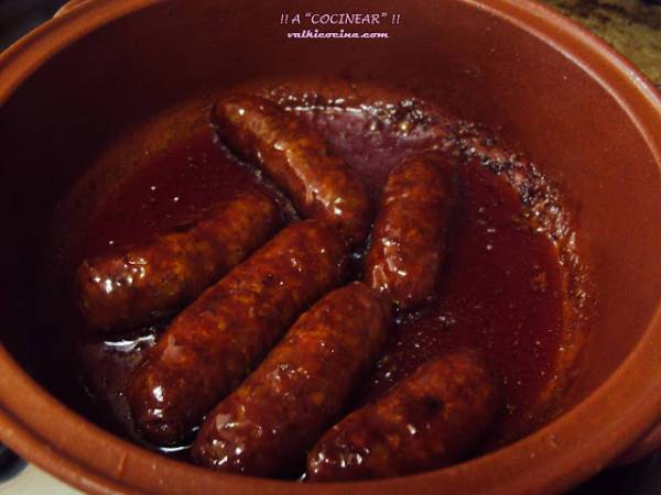 Chorizos al vino (con manzanilla de Sanlúcar) - Preparación paso 3