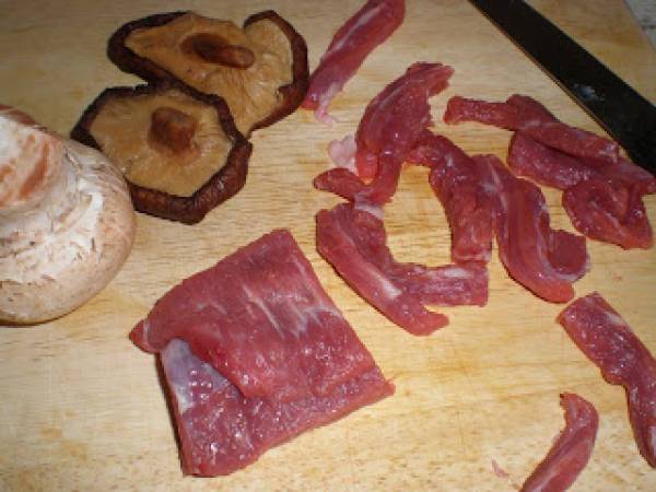 TERNERA EN SALSA DE OSTRAS - Preparación paso 1