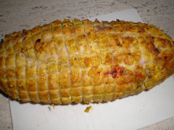 ROLLO DE PAVO CON YOGUR Y ESPECIAS - Preparación paso 2