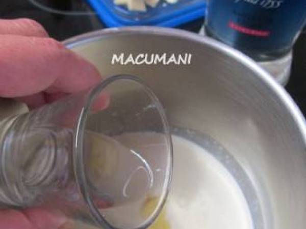 Trufas de chocolate blanco - Preparación paso 1