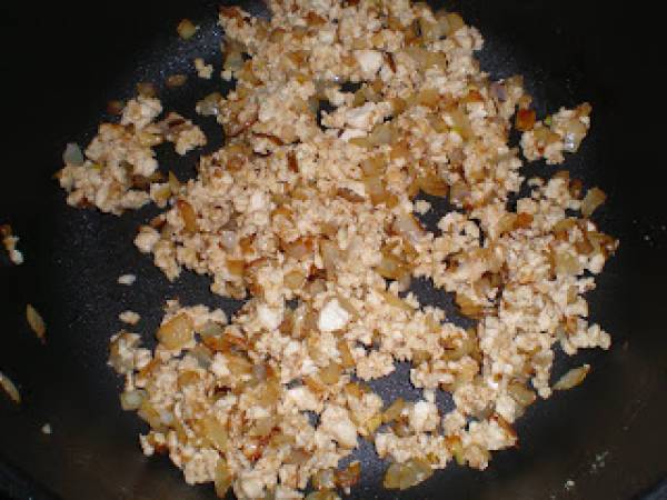 Solomillo de cerdo en salsa de queso azul vegano - Preparación paso 1