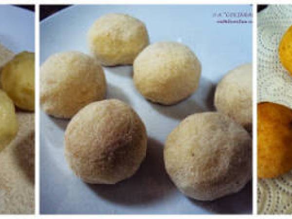 Bombas de patata rellenas de ternera y parmesano - Preparación paso 4