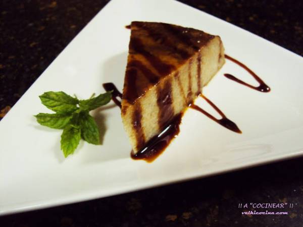 Flan de plátano al microondas - Preparación paso 4