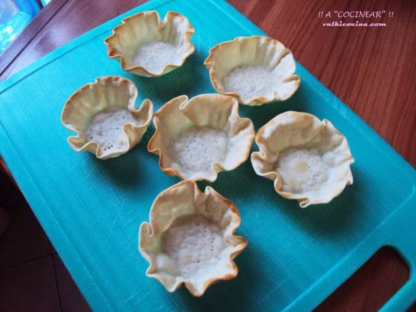 Tartaletas de cangrejo con manzana y apio - Preparación paso 2