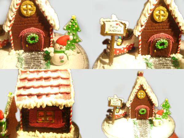 Casita de galleta decorada para Navidad - Preparación paso 6