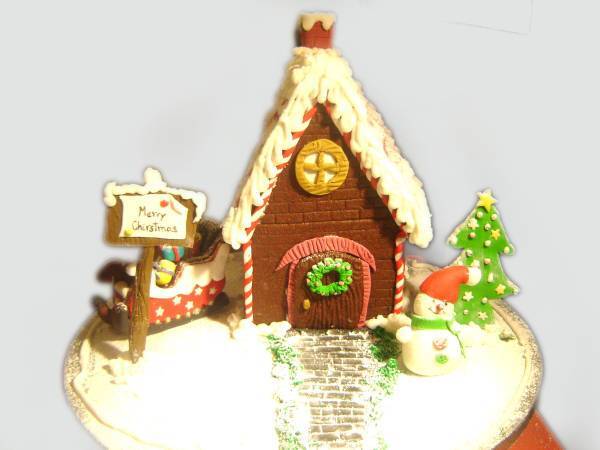 Casita de galleta decorada para Navidad - Preparación paso 7