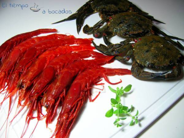 Crema de nécoras y carabineros - Preparación paso 1