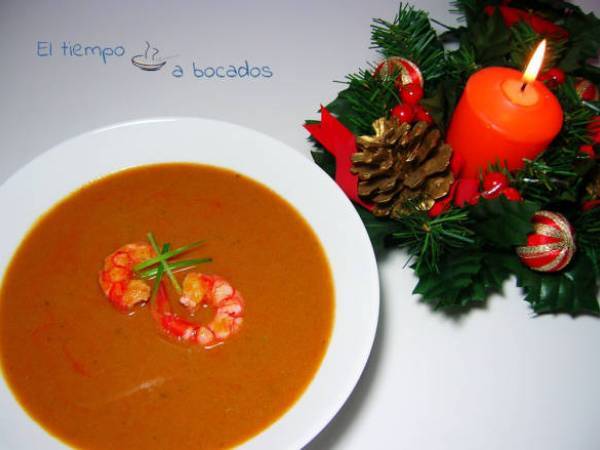 Crema de nécoras y carabineros - Preparación paso 2