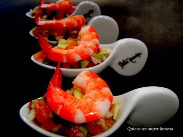 Aperitivo de langostino - Preparación paso 1