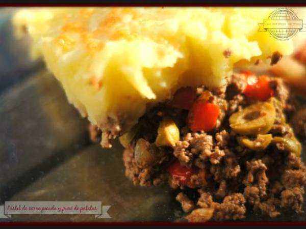 Pastel de carne picada y puré de patatas - Preparación paso 1