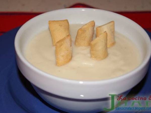 Crema de coliflor al Roquefort - Preparación paso 6