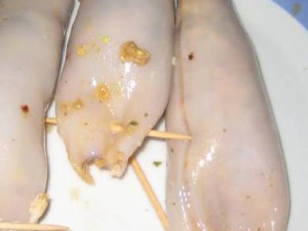 Calamares rellenos - Preparación paso 4