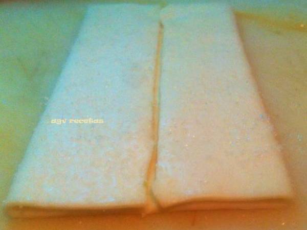 Palmeritas de hojaldre - Preparación paso 3