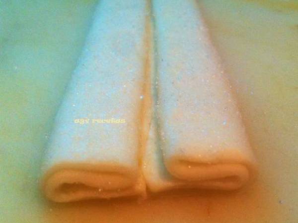 Palmeritas de hojaldre - Preparación paso 4