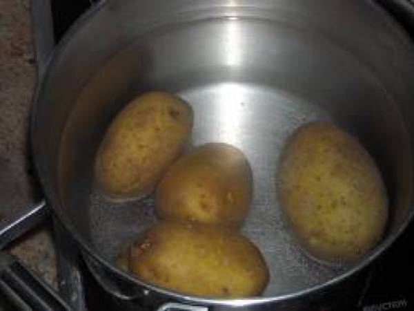 brazo de patata caliente - Preparación paso 1