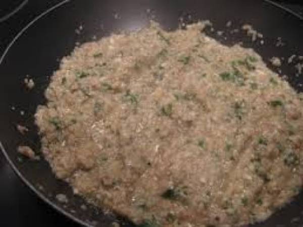 brazo de patata caliente - Preparación paso 2