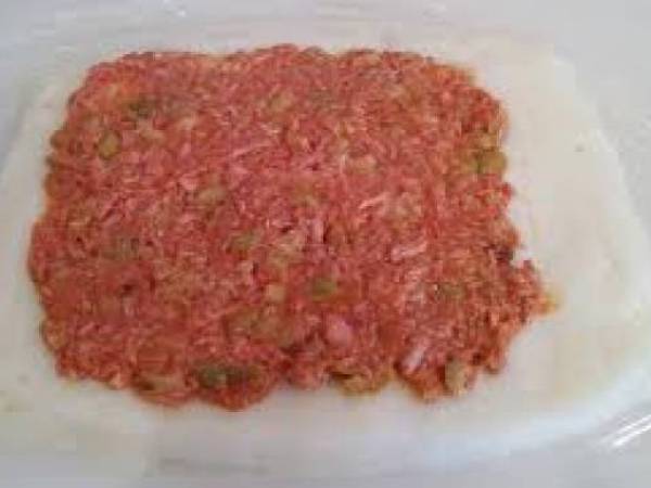 brazo de patata caliente - Preparación paso 4