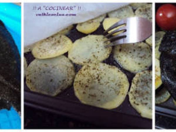 Rodaballo al horno con refrito y guarnición - Preparación paso 1