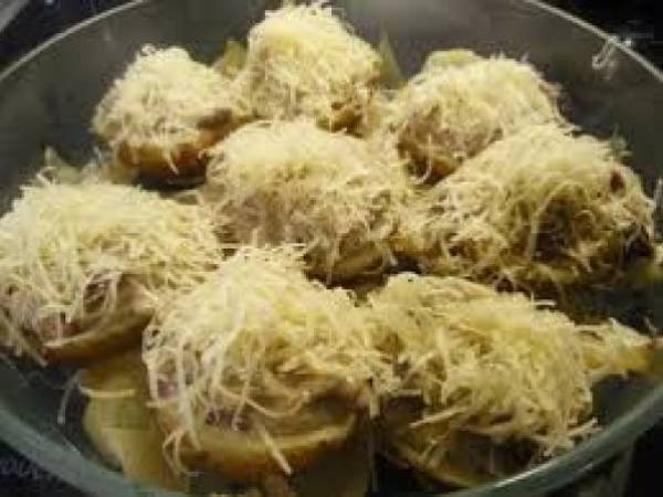 patatas rellenas asadas dos veces - Preparación paso 6