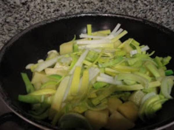 hatillos de col tricolor - Preparación paso 3