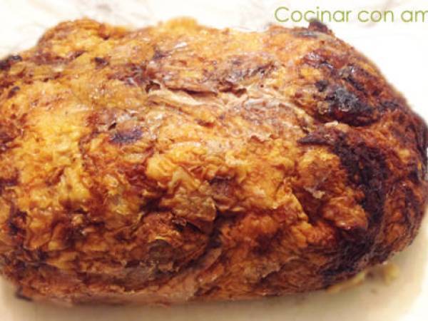 Pollo trufado con salsa de cava - Preparación paso 4