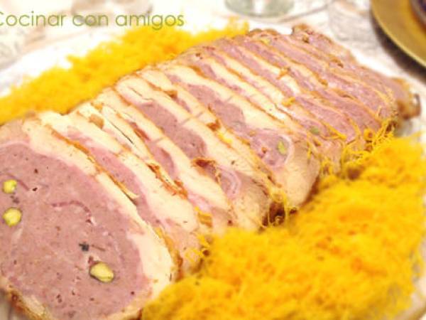 Pollo trufado con salsa de cava - Preparación paso 7