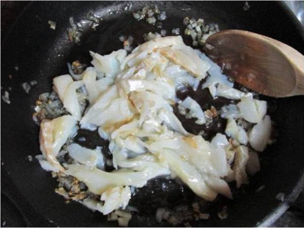 CREMA DE BACALAO CON CREMA DE PIMIENTOS - Preparación paso 2