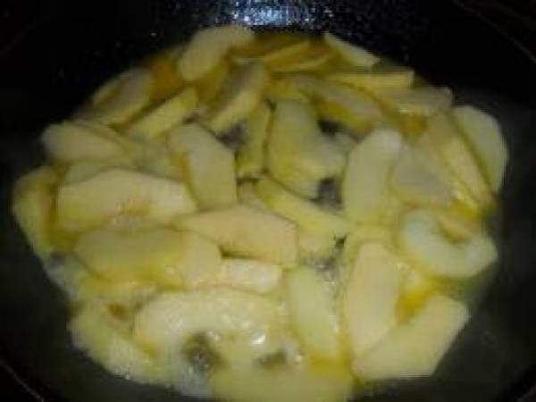 Saquitos de manzana y canela - Preparación paso 1
