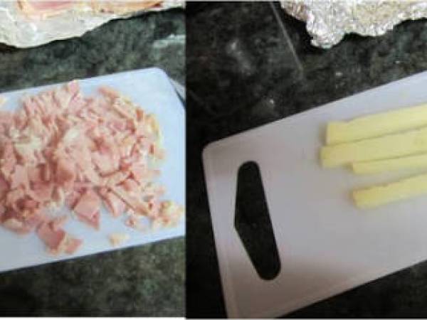 Canapes en obleas de empandillas - Preparación paso 3