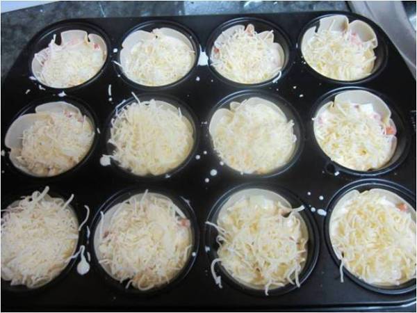 Canapes en obleas de empandillas - Preparación paso 6