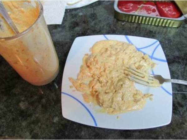 Canapes con salsa tartara - Preparación paso 4