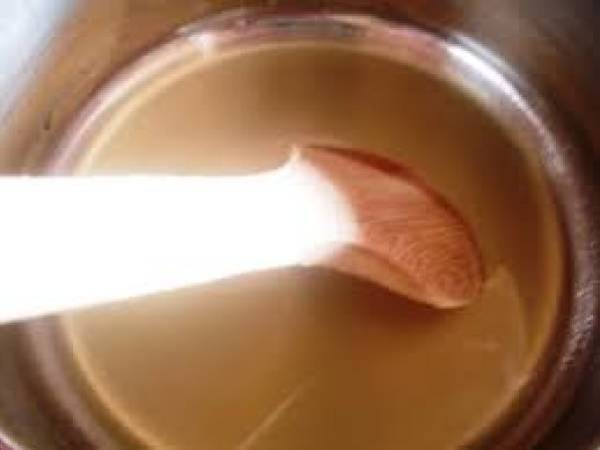 Sorbete de mandarinas servido en su cascara - Preparación paso 1