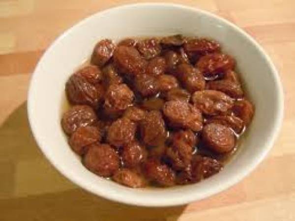 Pudin de manzanas y pasas con canela - Preparación paso 1