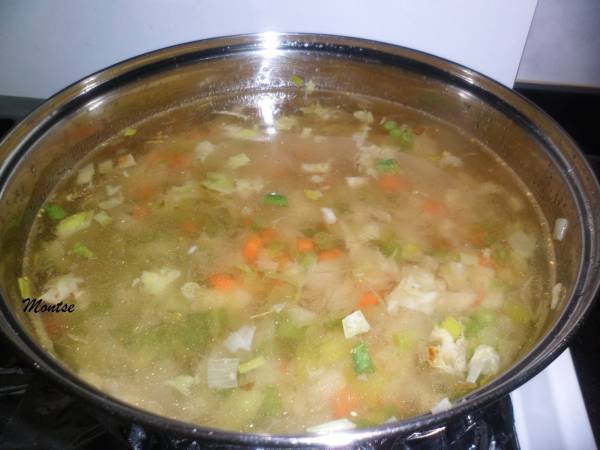 Sopa de verduras - Preparación paso 3