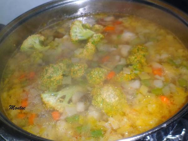 Sopa de verduras - Preparación paso 5