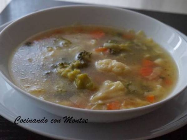 Sopa de verduras - Preparación paso 6
