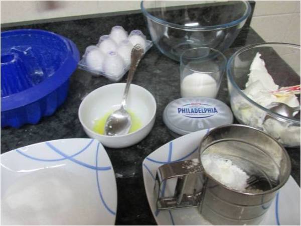 Pastel de queso japones - Preparación paso 1