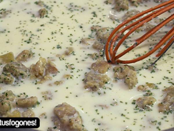 Croquetas de pollo y manzana al Pedro Ximénez - Preparación paso 4