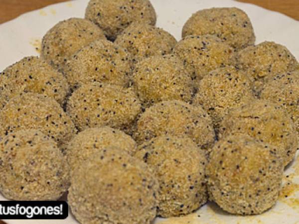 Croquetas de pollo y manzana al Pedro Ximénez - Preparación paso 7