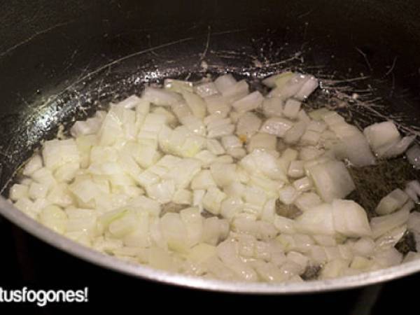 Patatas con níscalos - Preparación paso 1