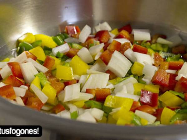 Níscalos en salsa - Preparación paso 2