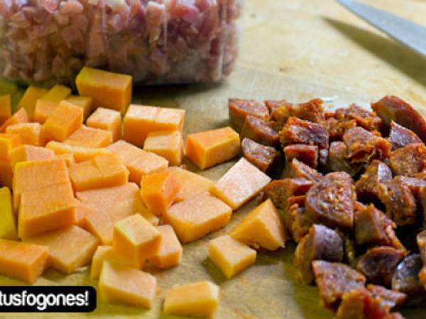 Níscalos en salsa - Preparación paso 3