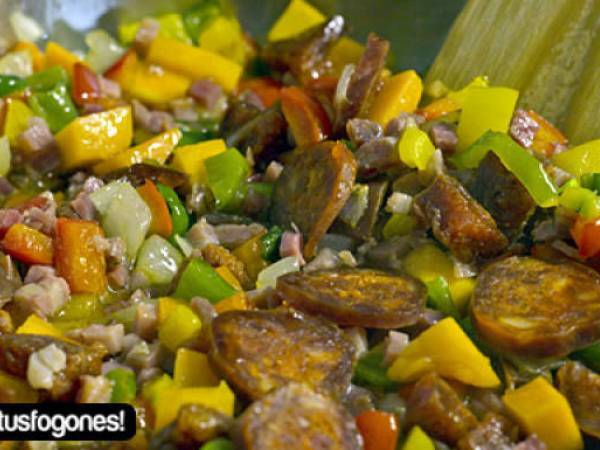 Níscalos en salsa - Preparación paso 4