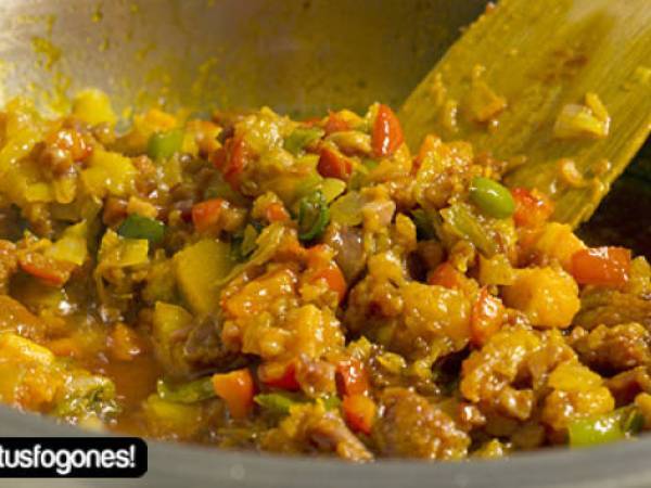 Níscalos en salsa - Preparación paso 5