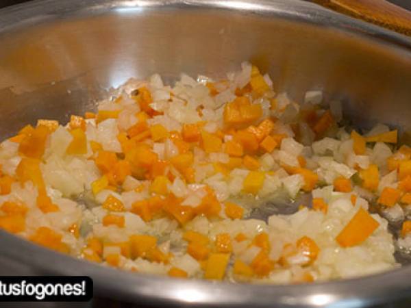 Croquetas de boletus y calabaza - Preparación paso 1