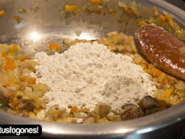 Croquetas de boletus y calabaza - Preparación paso 3