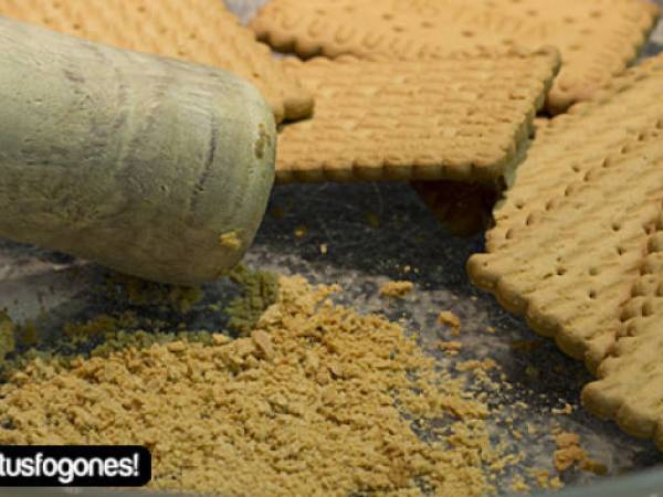 Tarta de queso y mermelada de mora - Preparación paso 1