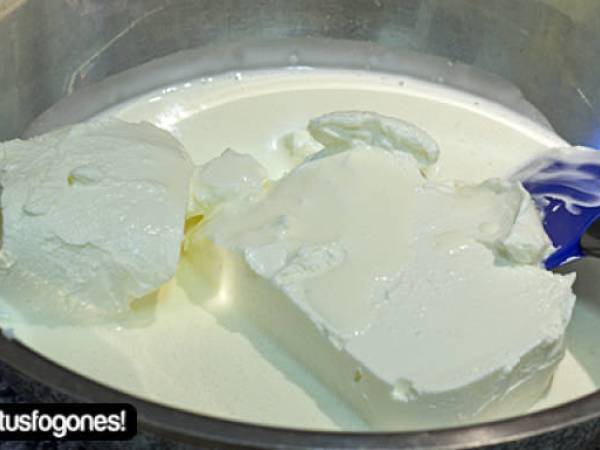 Tarta de queso y mermelada de mora - Preparación paso 4