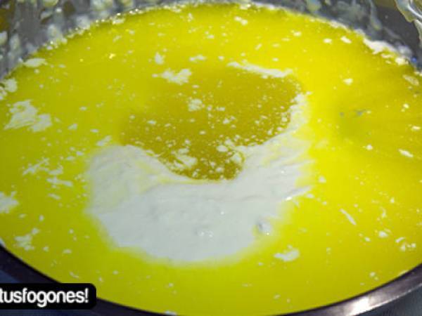 Tarta de queso y mermelada de mora - Preparación paso 5