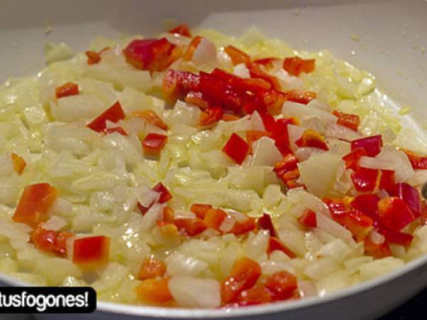 Macarrones con carne picada - Preparación paso 1